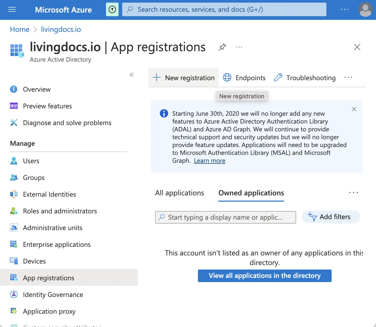 App registration