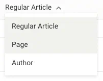Filter Dropdown