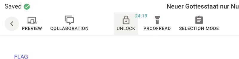 Document Soft Lock