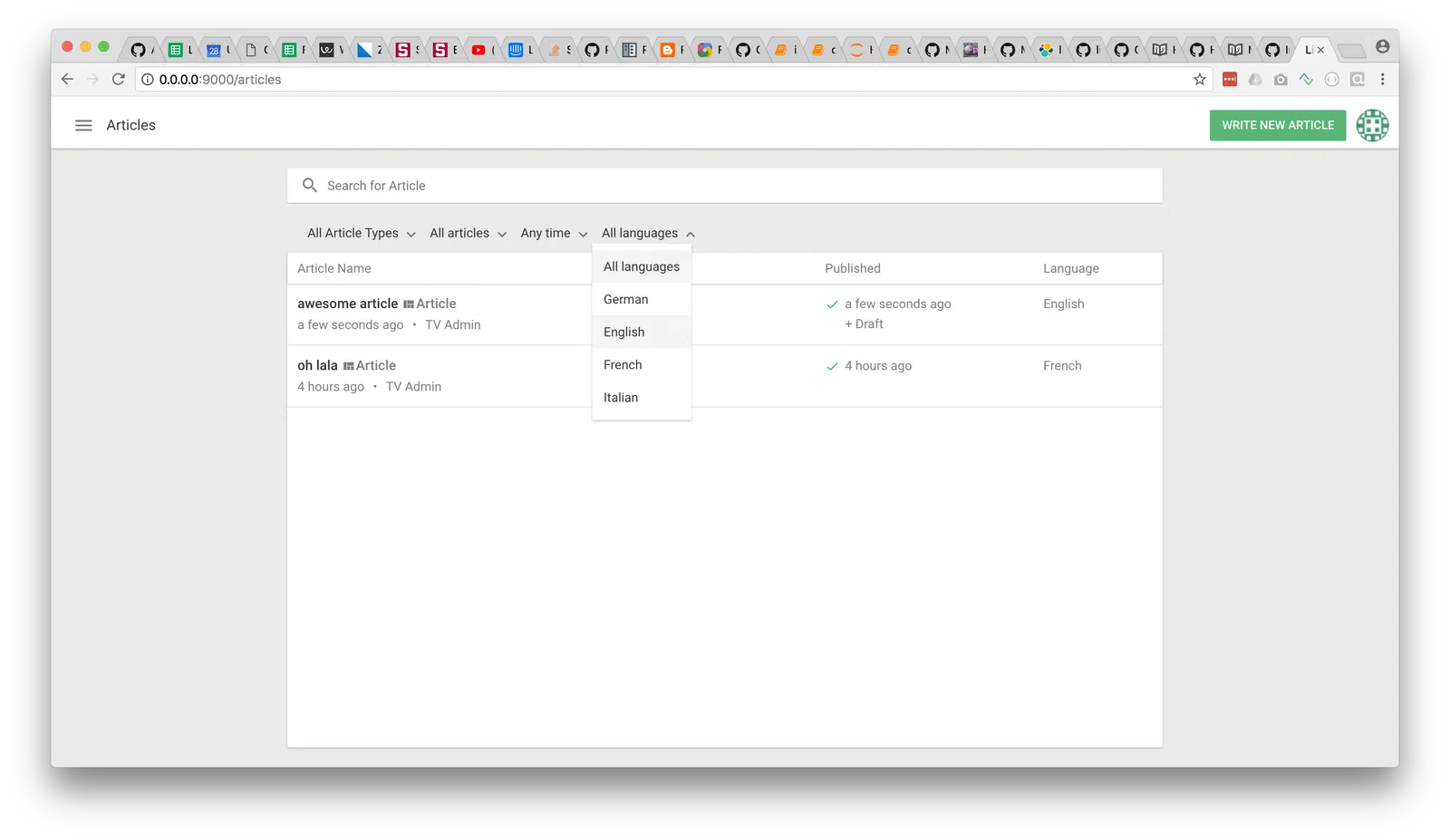 Dashboard UI