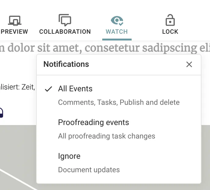 Notifications UI