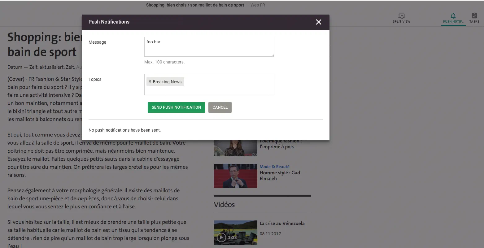 Article UI