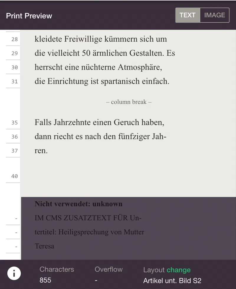 Print Preview for a component that is not in the layout
