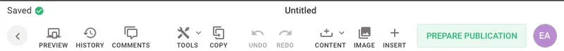 The same toolbar narrower, with proofreading and selection mode collapsed into a Tools group