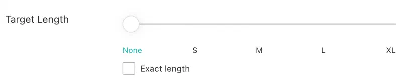 UI mode steps of metadata plugin li-target-length