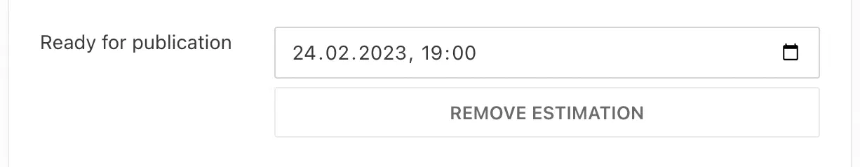 Estimated Time of Completion Metadata Plugin single date