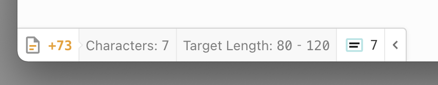 Target Length Indicator